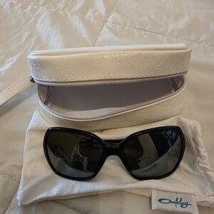 Oakley Black Sunglasses with Cream Case